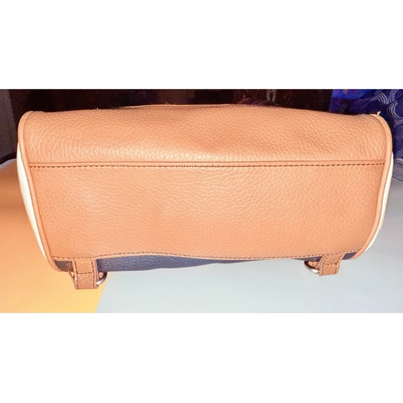 Relic by Fossil Backpack Black And Tan Bag Vegan Pebbled Leather Zippered Front - Picture 3 of 12